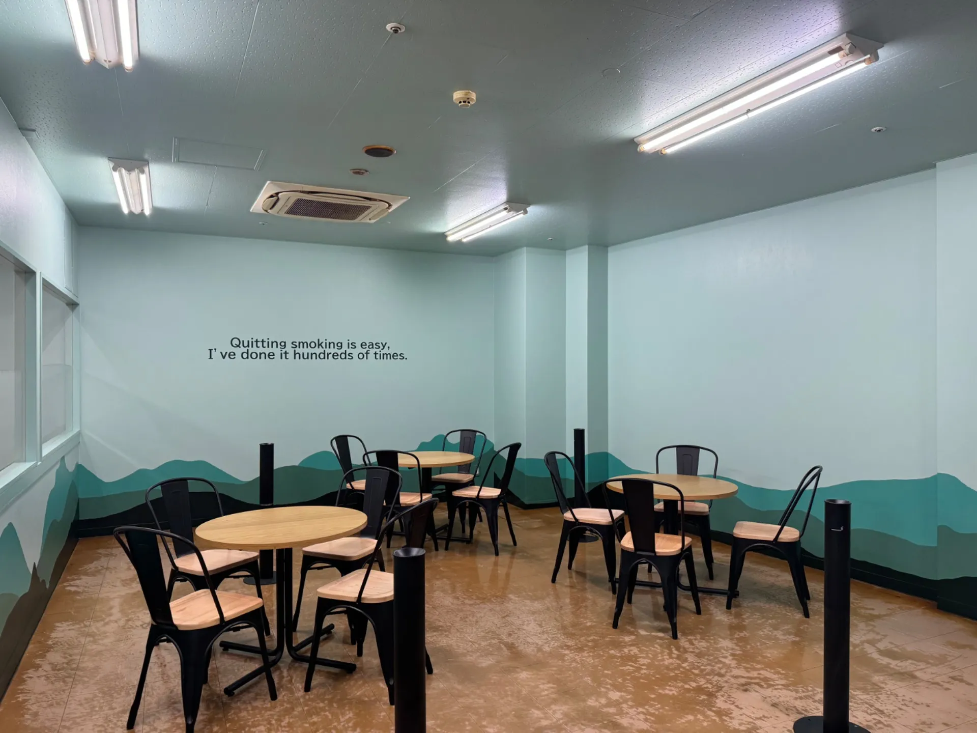 喫煙所リニューアル工事